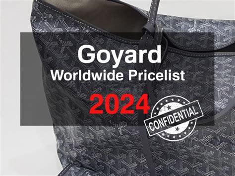 goyard japan price 2015|goyard japan price list.